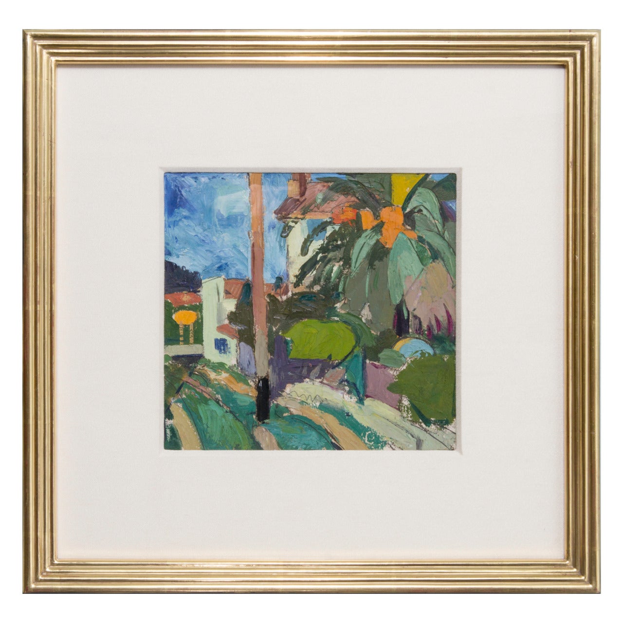 St. Tropez Painting by Edgar Rupprecht For Sale