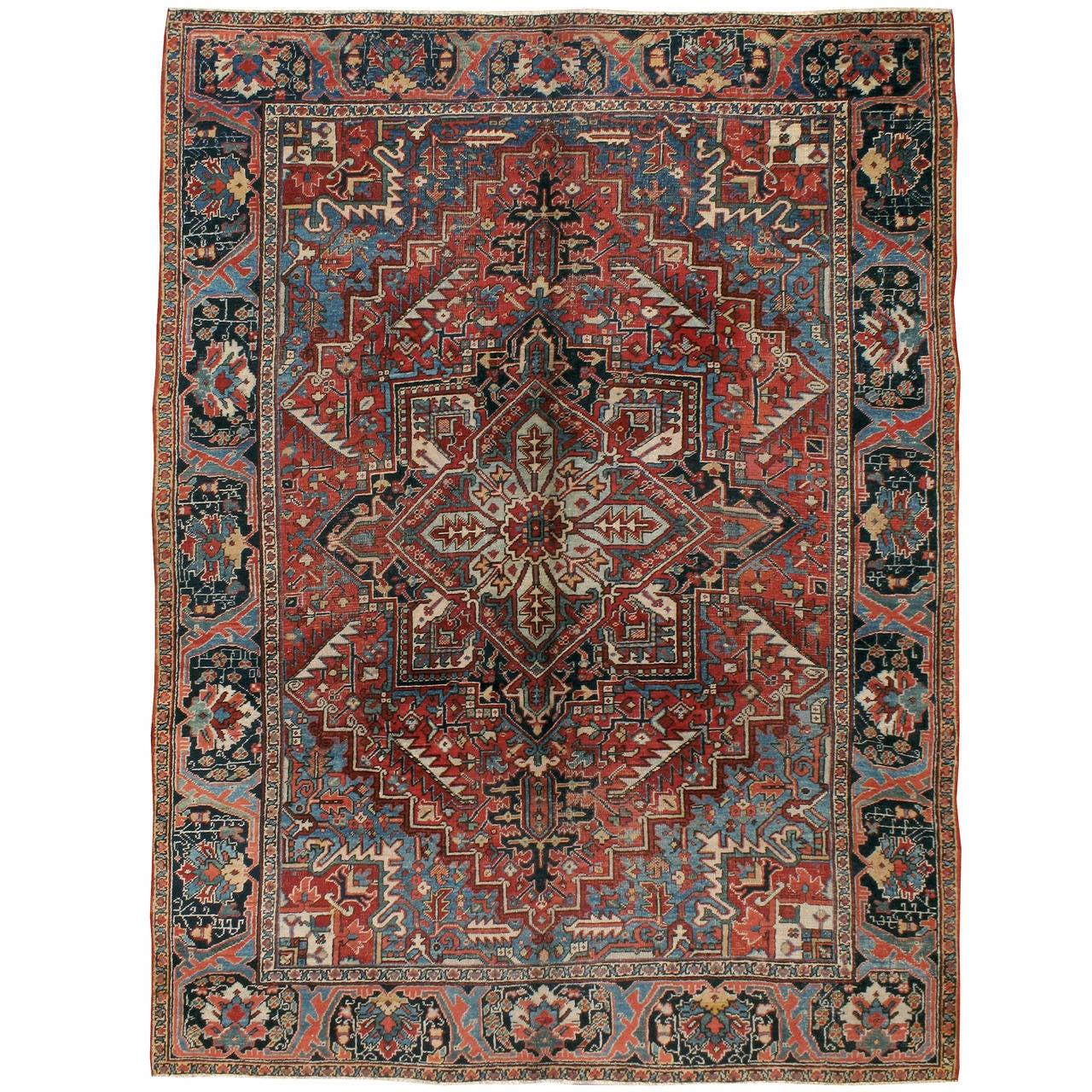 Antique Persian Heriz Rug For Sale at 1stdibs