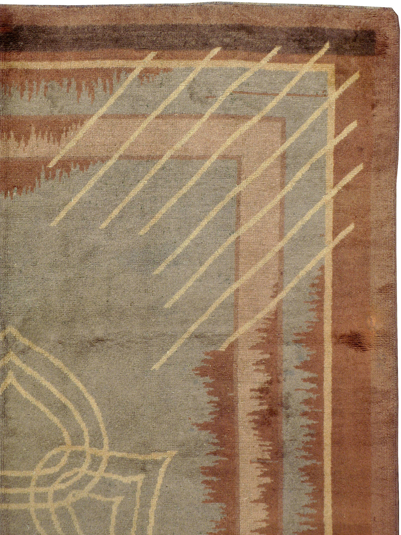 Spanish Antique European Art Deco Rug