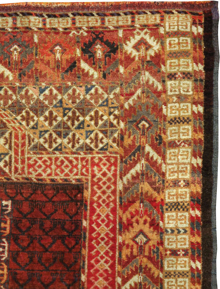 A second quarter of the 20th century Afghan Bokhara carpet.