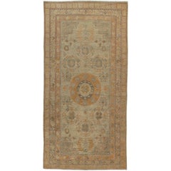 Tapis Khotan ancien du Turkestan oriental