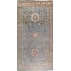 Tapis Khotan ancien du Turkestan oriental