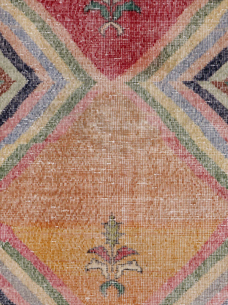 A mid-century Vintage Turkish Anatolian carpet.