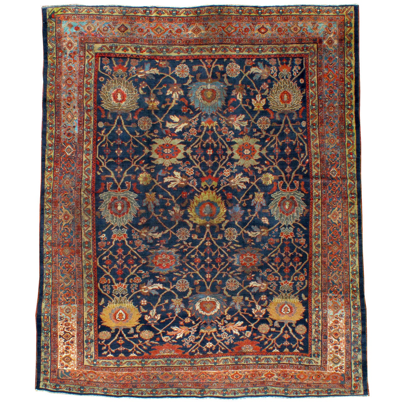 Antique Persian Sultanabad Rug at 1stDibs