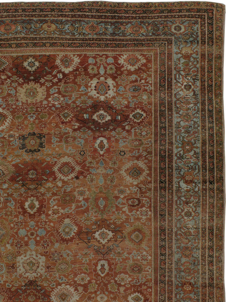 Antiker persischer Mahal-Teppich (Persisch) im Angebot