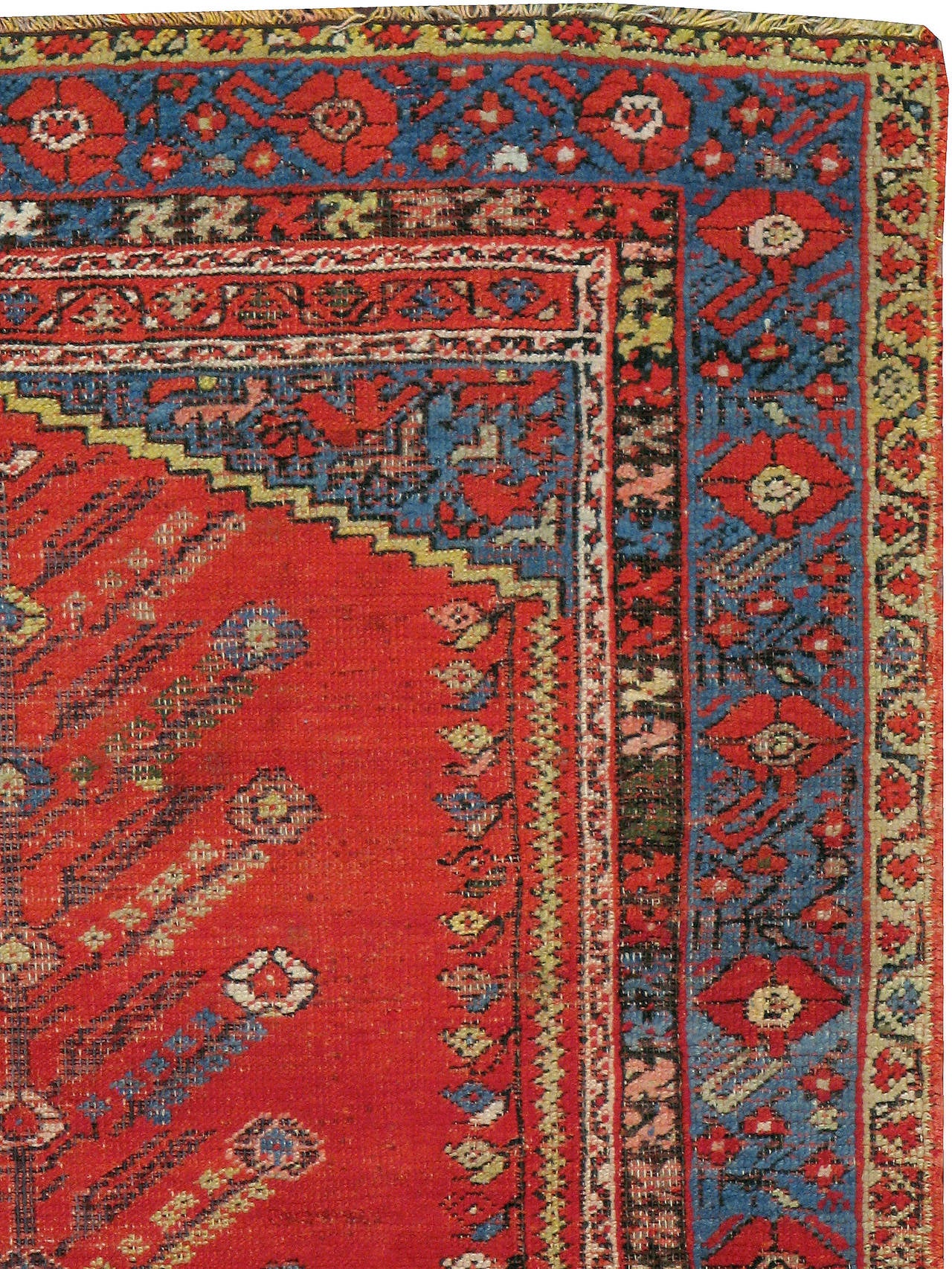An antique Turkish Kula carpet from the turn of the 20th century with the 