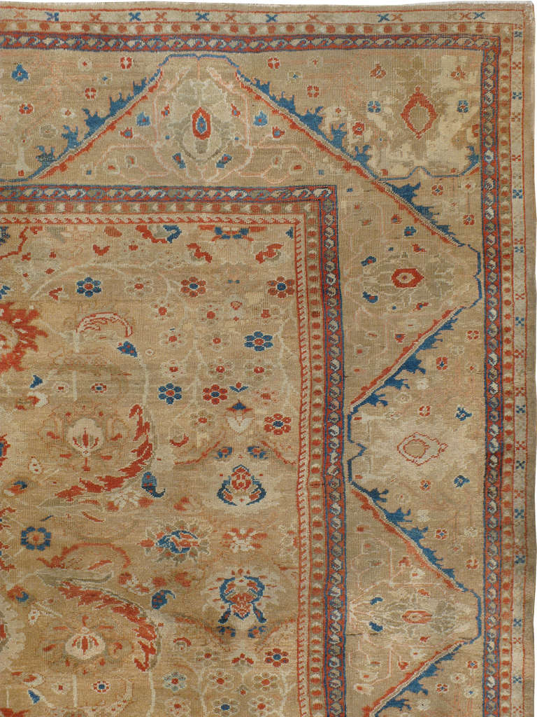 Alfombra Persa Antigua Sultanabad Rugs en Bueno estado para la venta en New York, NY