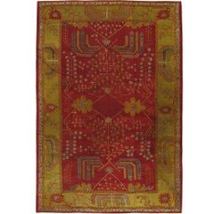 Antique Turkish Oushak Rug