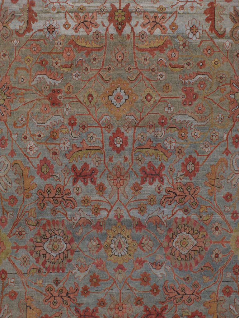 Antiker persischer Mahal-Teppich (Persisch) im Angebot