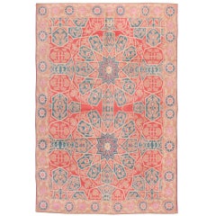 Tapis indien ancien en coton Agra