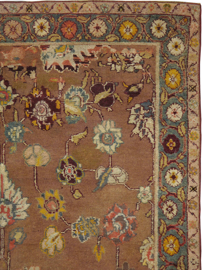 Antiker indischer Agra-Teppich (Indisch) im Angebot