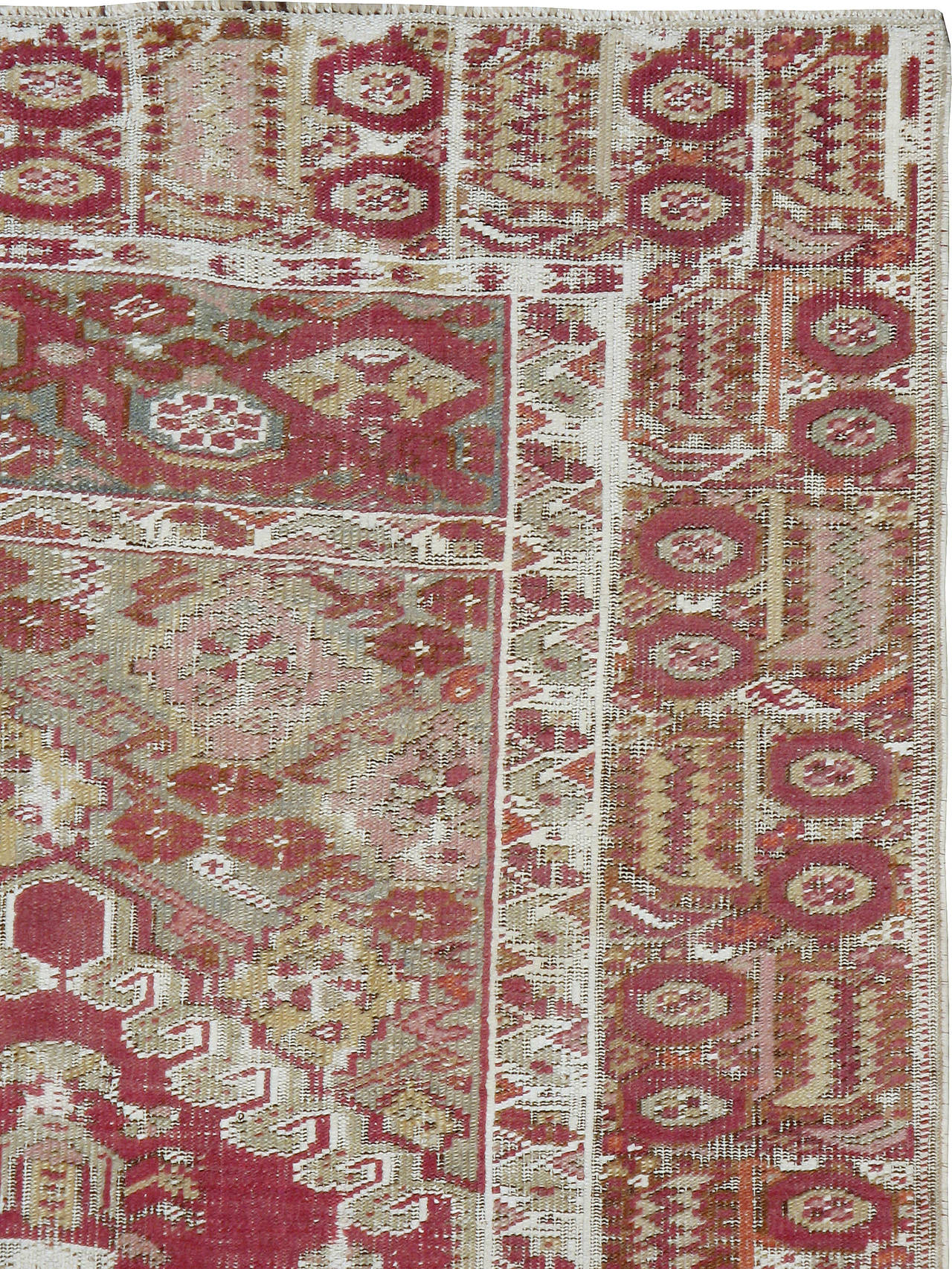 Hand-Woven Antique Turkish Ghourdes Rug For Sale