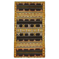 Modern Moroccan Flat-Weave Rug 3