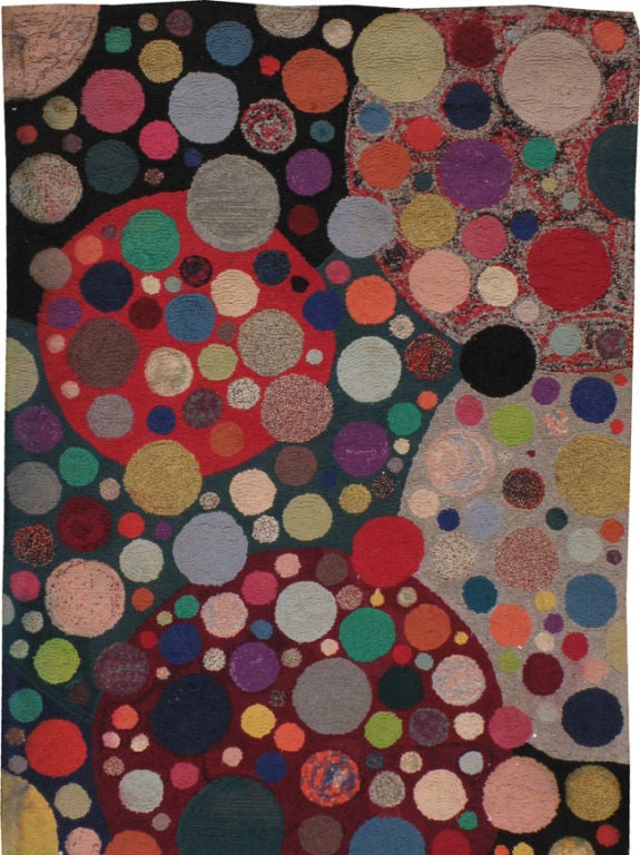 Vintage American Hook Rug