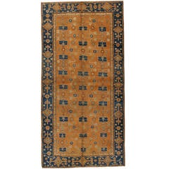 Antique East Turkestan Samarkand Rug 11
