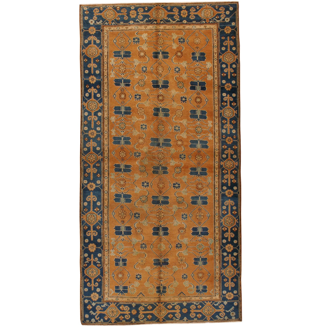 Antique East Turkestan Samarkand Rug For Sale