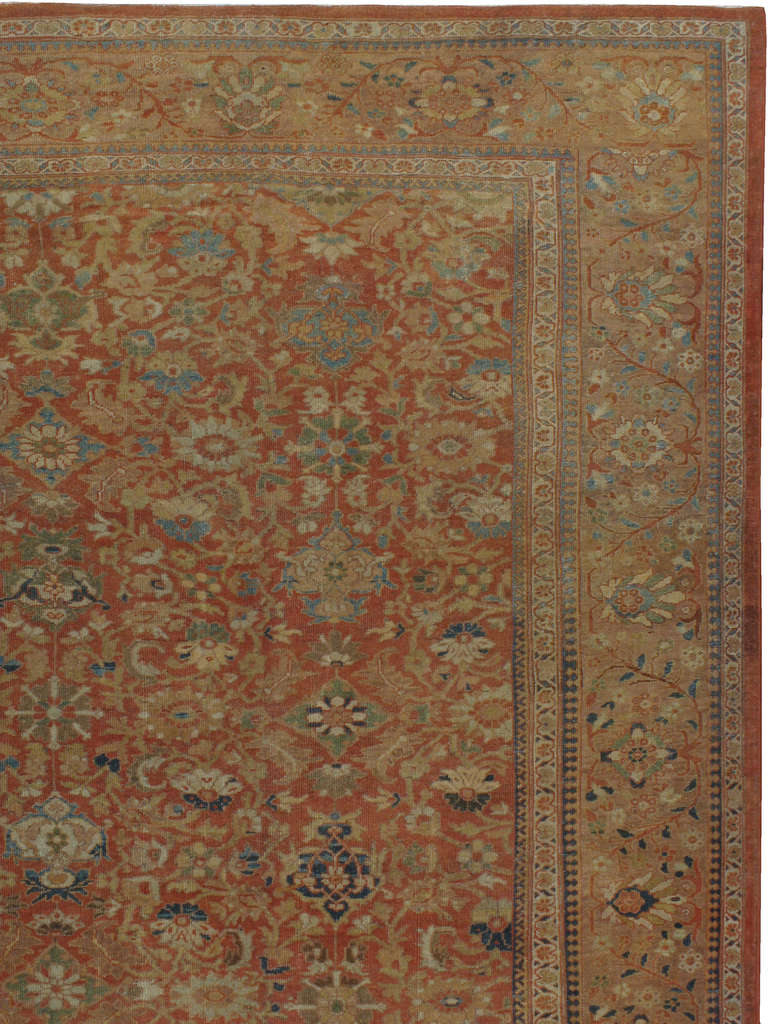 Perse Tapis persan ancien de Sultanabad en vente