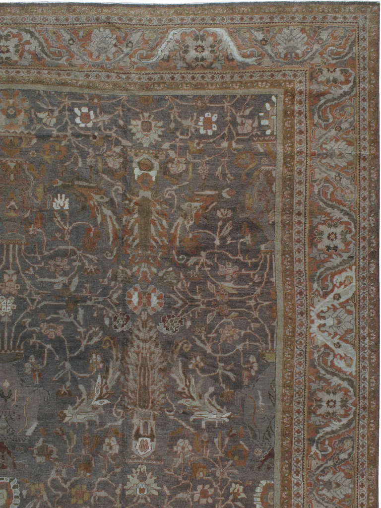 Perse Tapis persan antique Sultanabad Mahal en vente