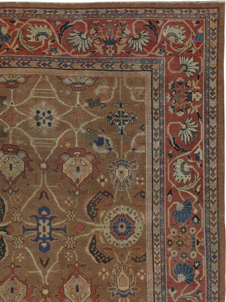 Alfombra persa antigua Mahal Persa en venta