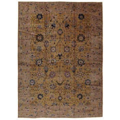 Antique Indian Lahore Rug