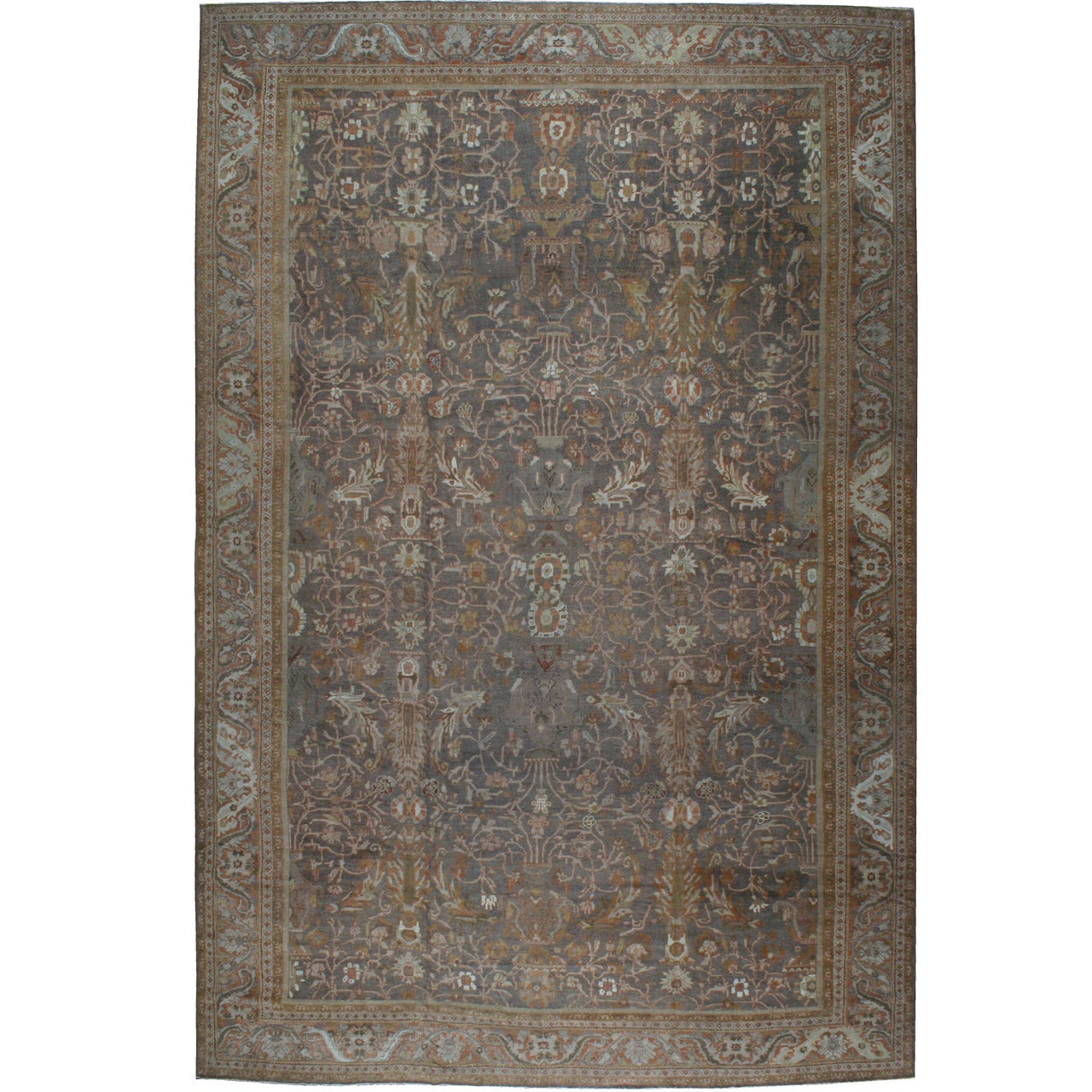 Tapis persan antique Sultanabad Mahal en vente