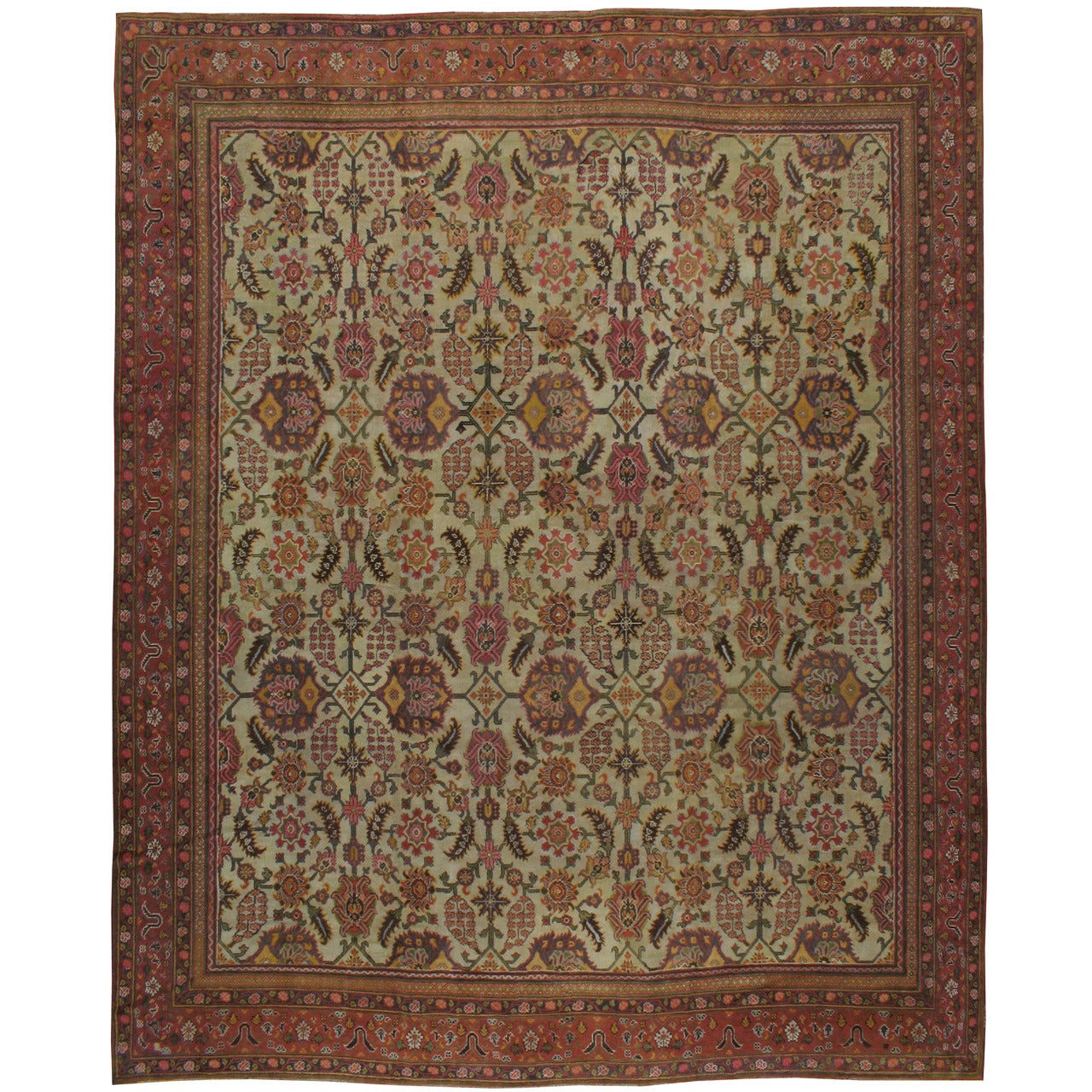 Antiker indischer Lahore-Teppich