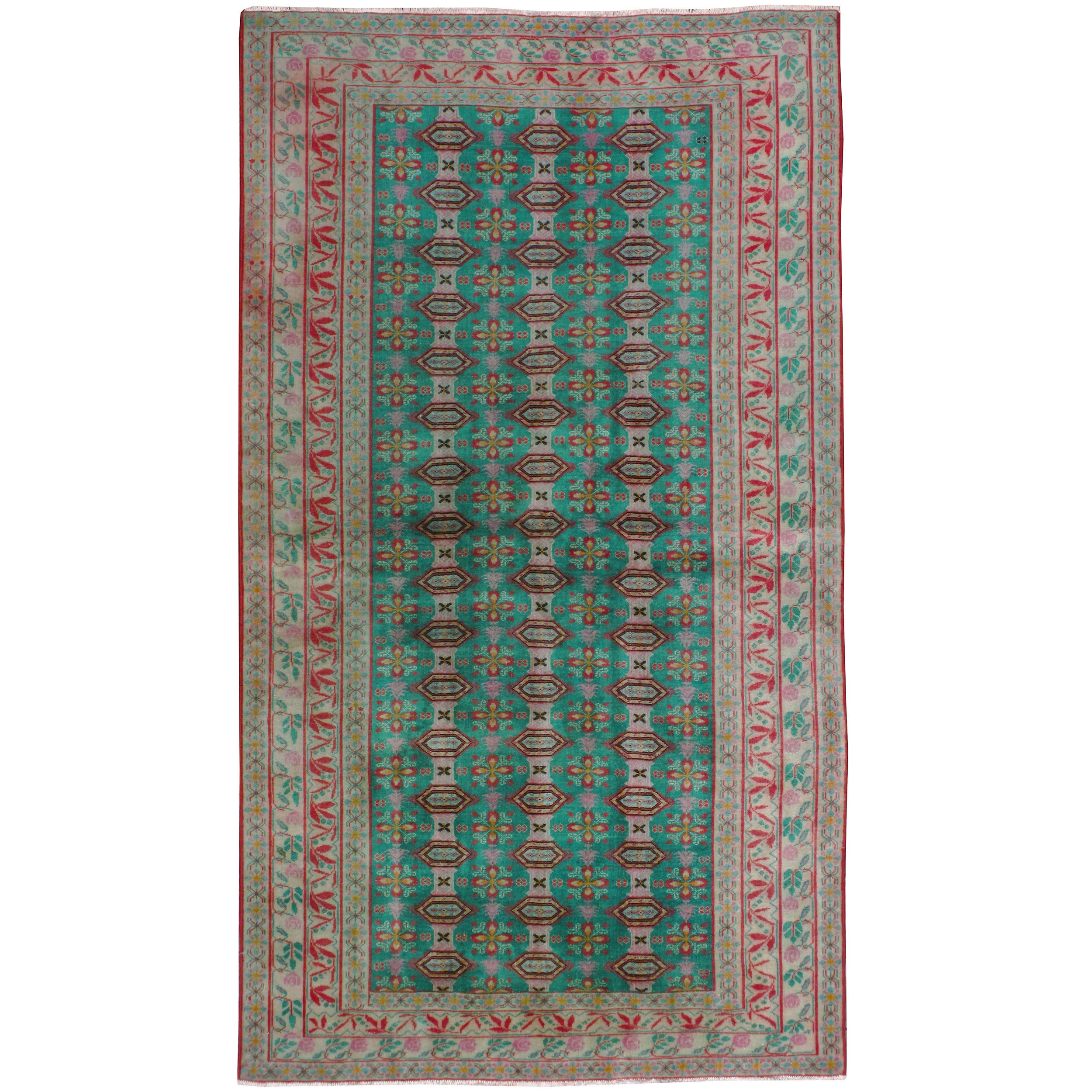 Vintage Central Asian Turkoman Rug