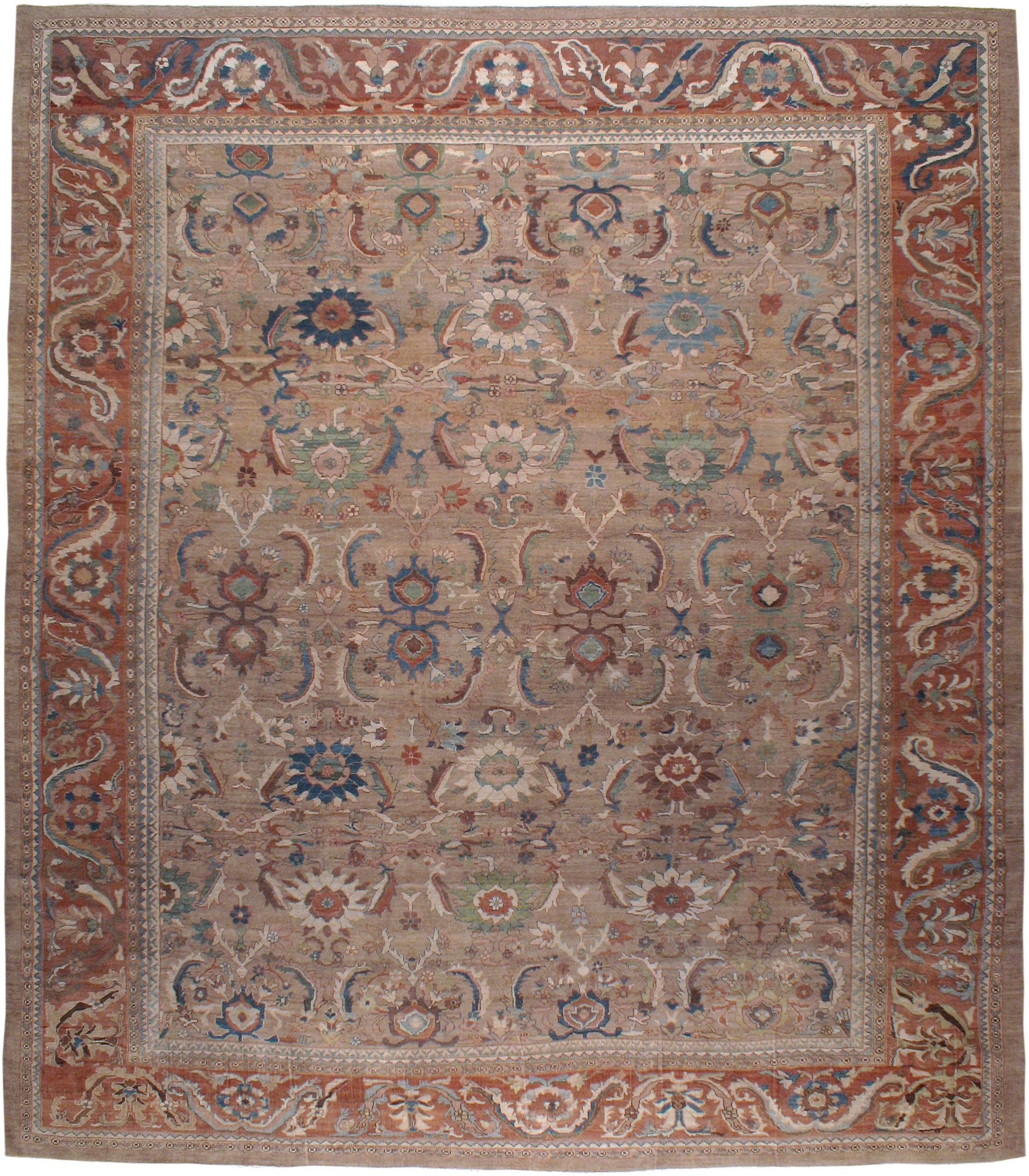 21. Jahrhundert, Persischer Mahal-Teppich im Angebot