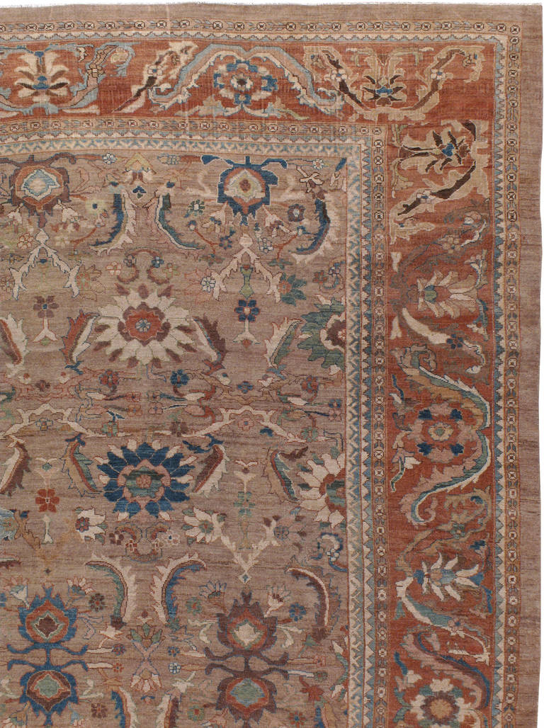21. Jahrhundert, Persischer Mahal-Teppich im Zustand „Gut“ im Angebot in New York, NY