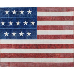 Vintage American Flag Rug