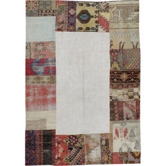 Tapis turc vintage en patchwork