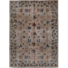 Vintage Persian Mashad Rug 9