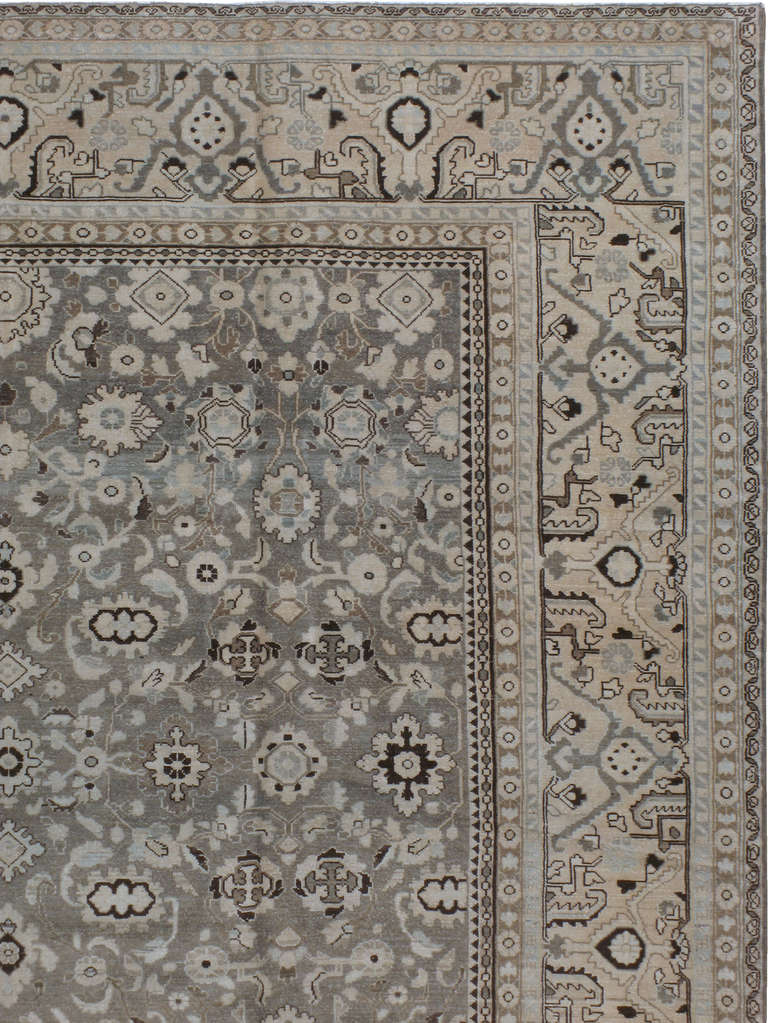 Antique Persian Malayer Rug In Good Condition For Sale In New York, NY