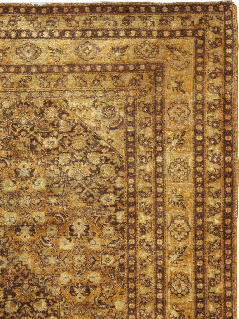 Since the 19th century, Iran started exporting artisan carpets around the world, especially to Europe. Artists used one of the three versions of vertical looms later referred to as a Tabriz loom. Artists created elaborate rugs, geometrical shapes,