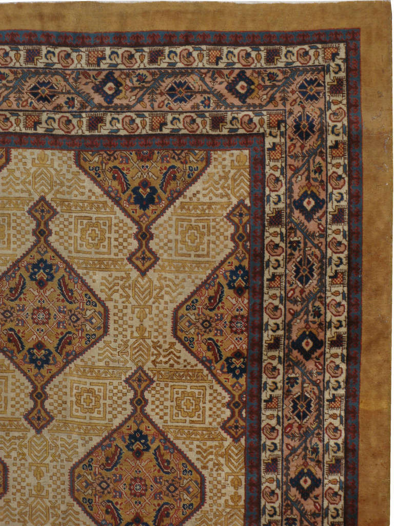 Antique Persian Tabriz Rug In Good Condition For Sale In New York, NY