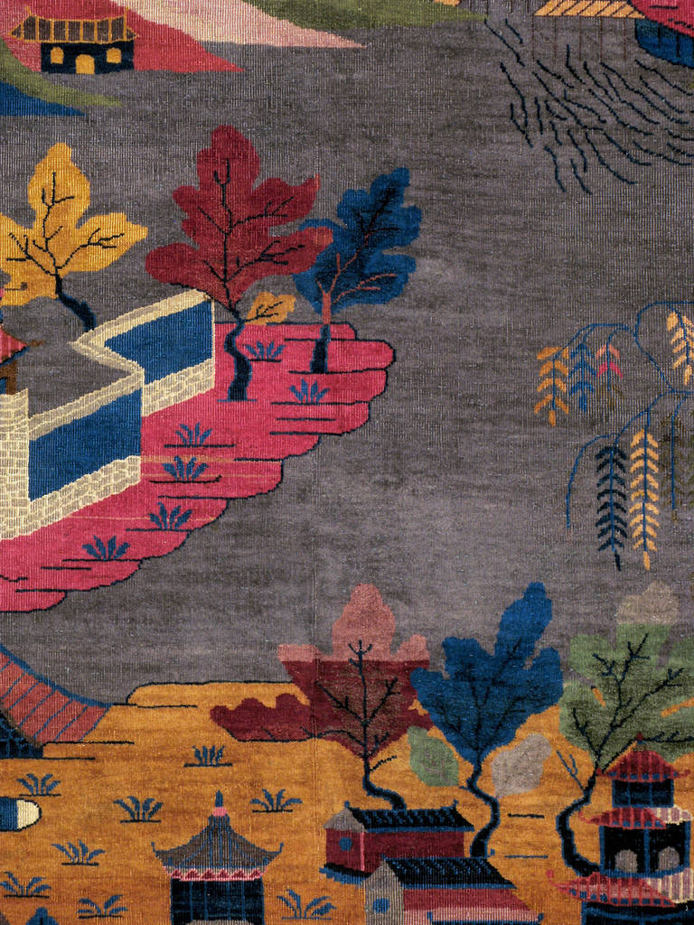 A first quarter of the 20th century Chinese deco carpet.