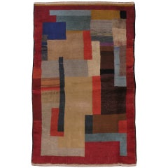Vintage Turkish Deco Rug