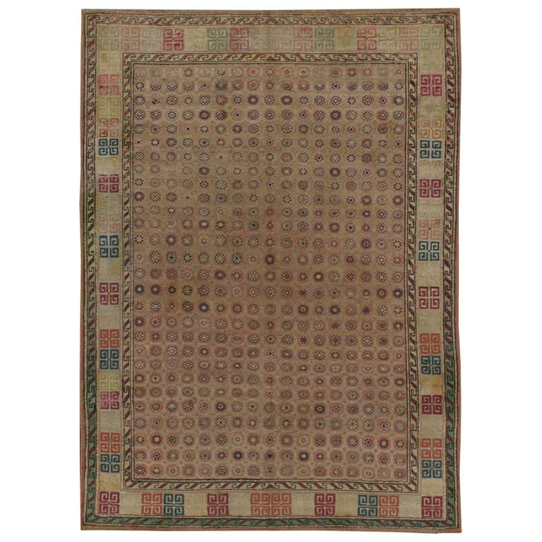 Antique Indian Agra Rug