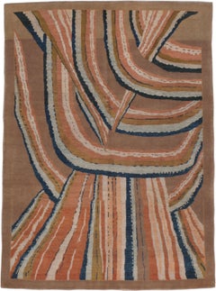 Vintage Inspired Persian Modernist Rug