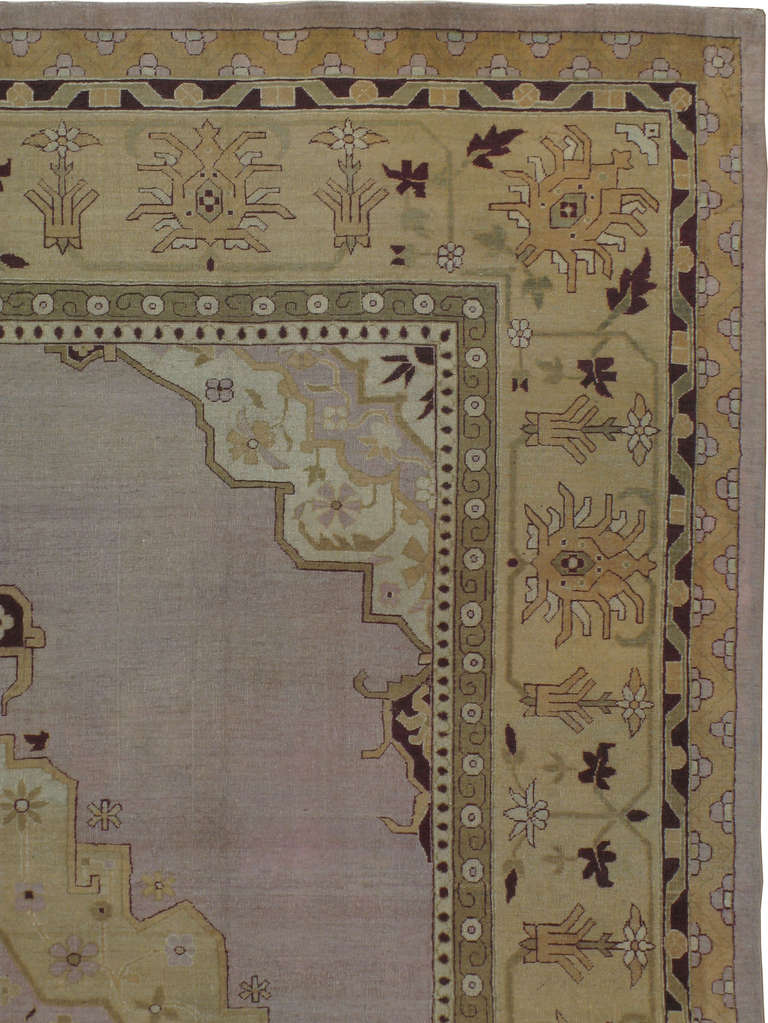 Antiker indischer Agra-Teppich (Indisch) im Angebot