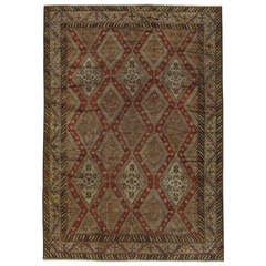 Vintage Indian Agra Rug 4