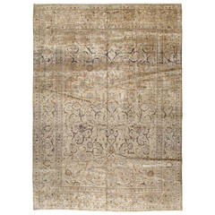 Antique Persian Kashan Rug