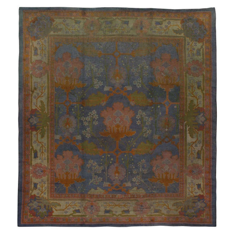 Antique English Donegal Rug For Sale at 1stdibs