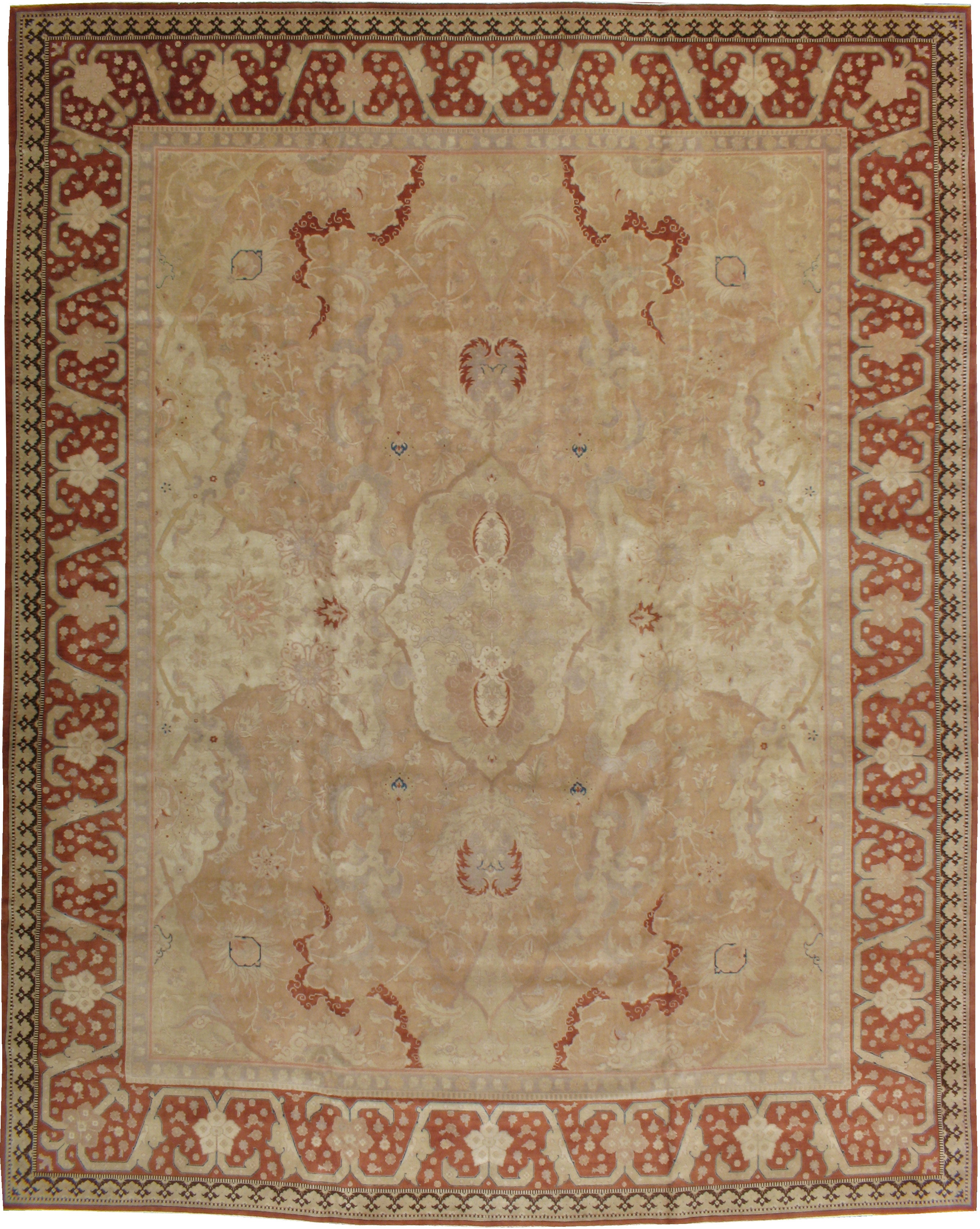 Alfombra Persa Tabriz Vintage de mediados de siglo 12ft. 10in. x 16ft. 2in.