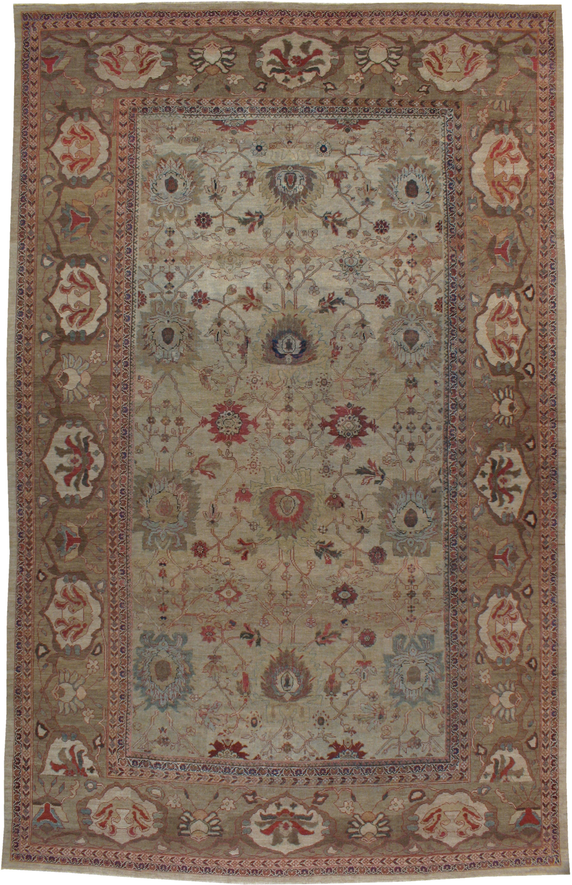 Alfombra Persa Antigua Mahal 12ft. 4in. x 19ft. 6in. en venta
