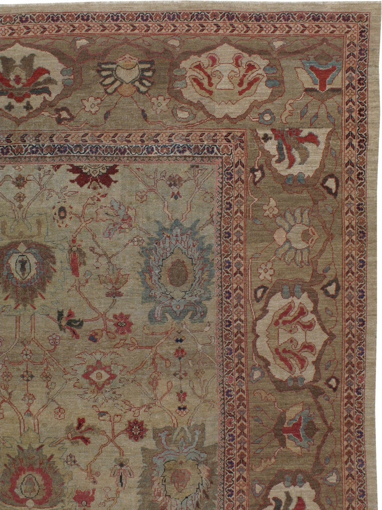 Alfombra Persa Antigua Mahal 12ft. 4in. x 19ft. 6in. en Bueno estado para la venta en New York, NY