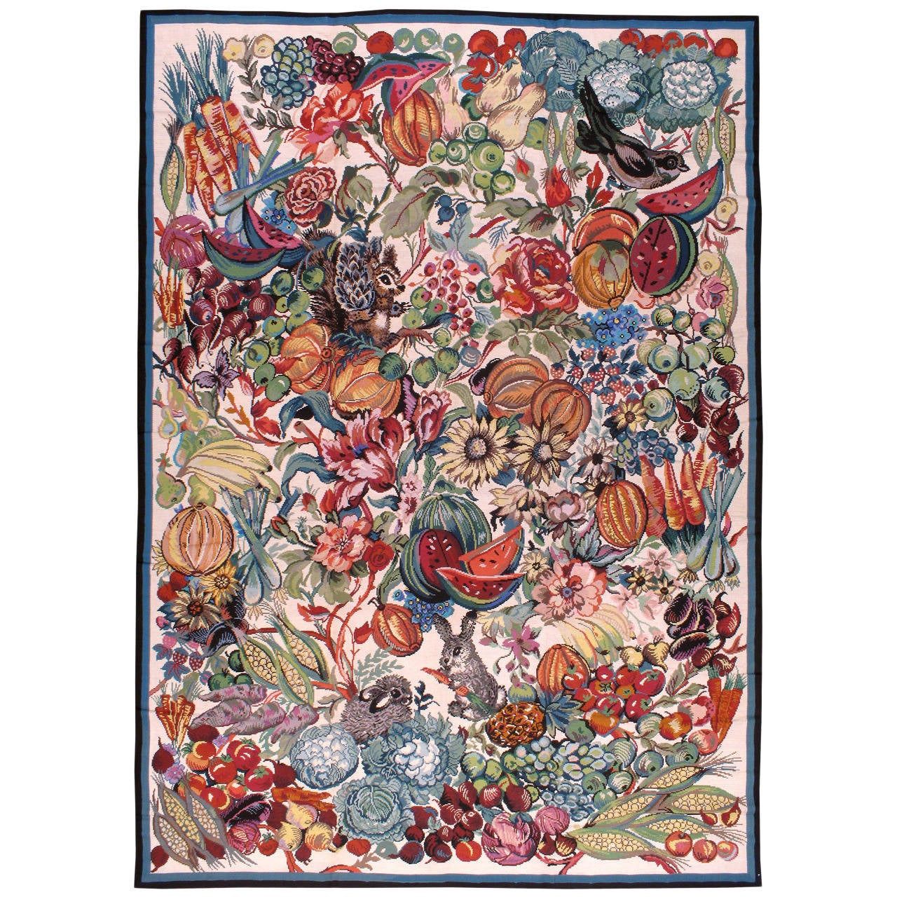Vintage Portuguese Needlepoint Rug For At 1stdibs Vintage Portuguese Needlepoint Rug For