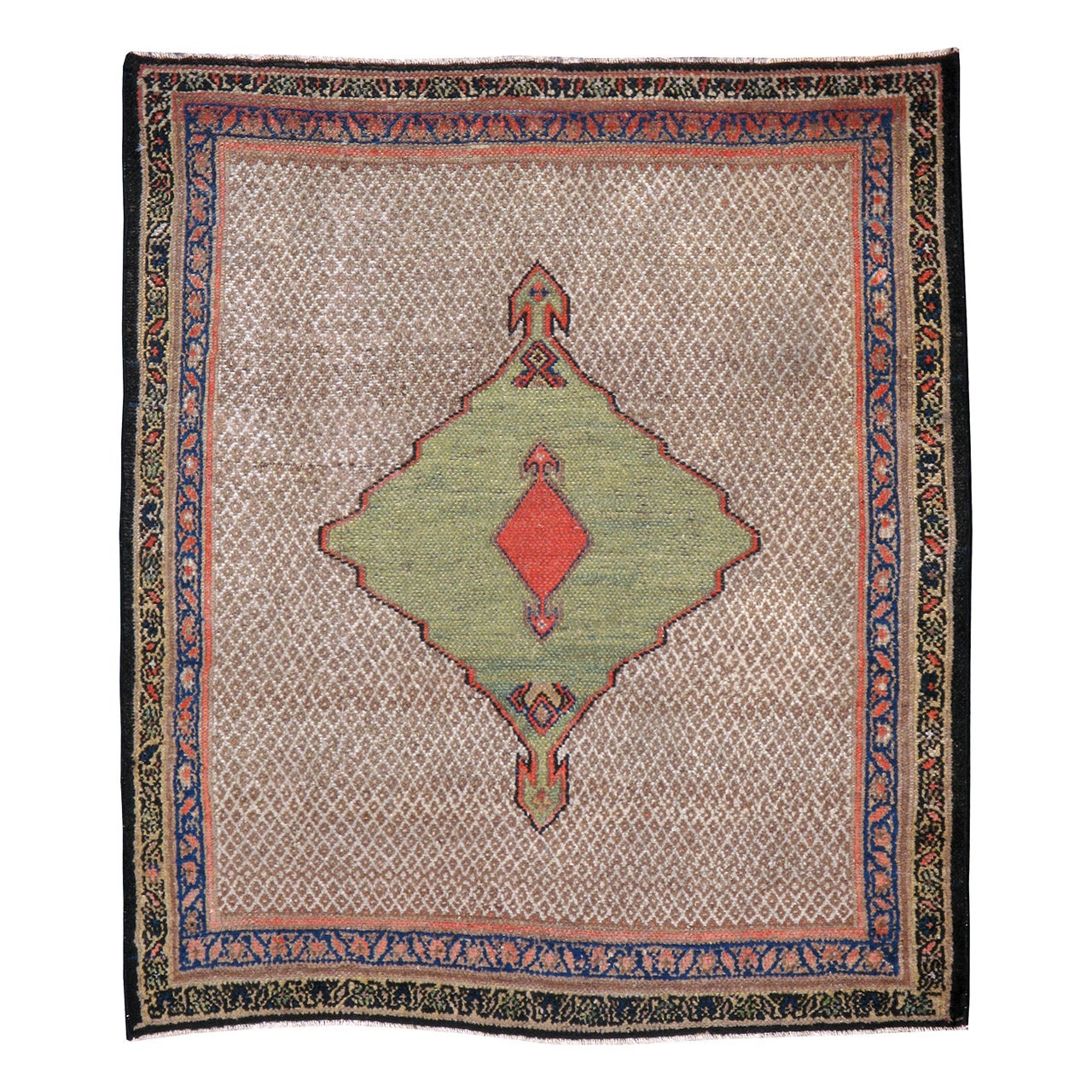 Antiker persischer Hamadan-Teppich aus Persien