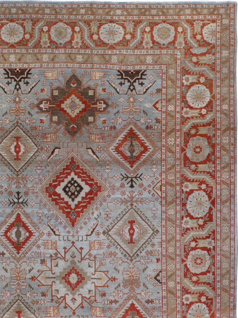 Antigua alfombra persa de Tabriz 14ft. 5in. x 23ft. 1in. Persa en venta