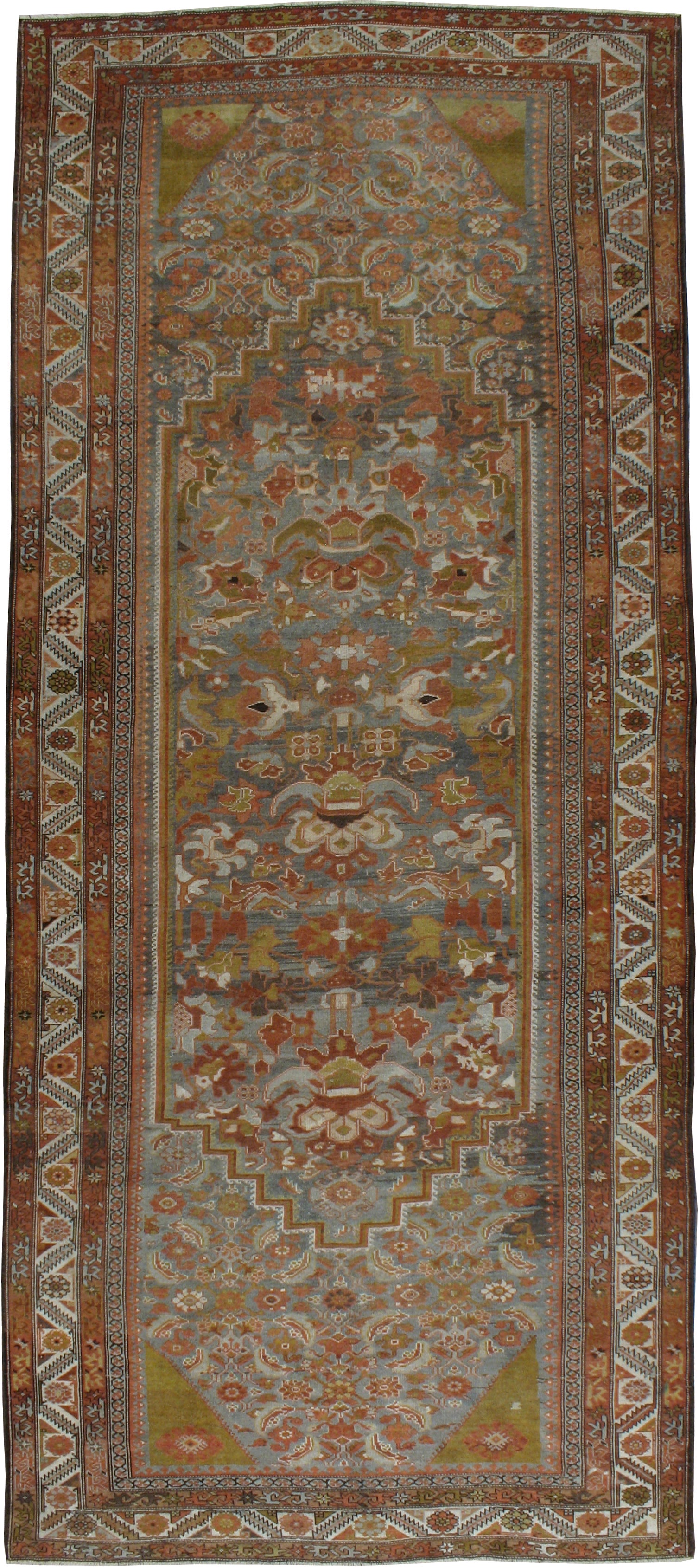 Alfombra Persa Antigua Bakhtiari 7ft. x 16ft. 3in.